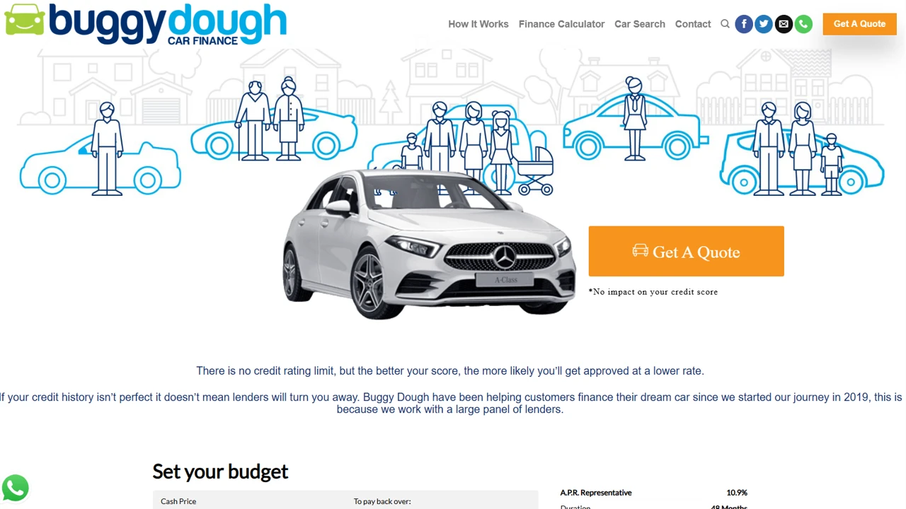 Buggy Dough website homepage