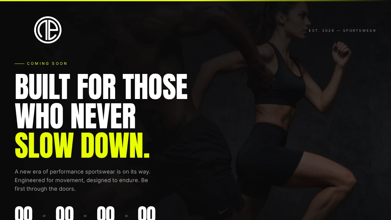 OneAthletic website homepage
